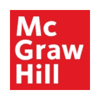 Untitled design (1) The image is a logo of McGraw Hill. It features the company's name in white, sans-serif font on a red background arranged in three stacked lines.