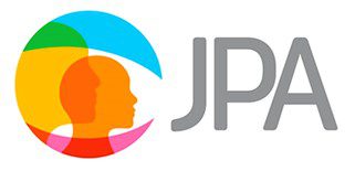 JPA JPA logo featuring overlapping colorful human silhouettes within a circle next to the text "JPA.