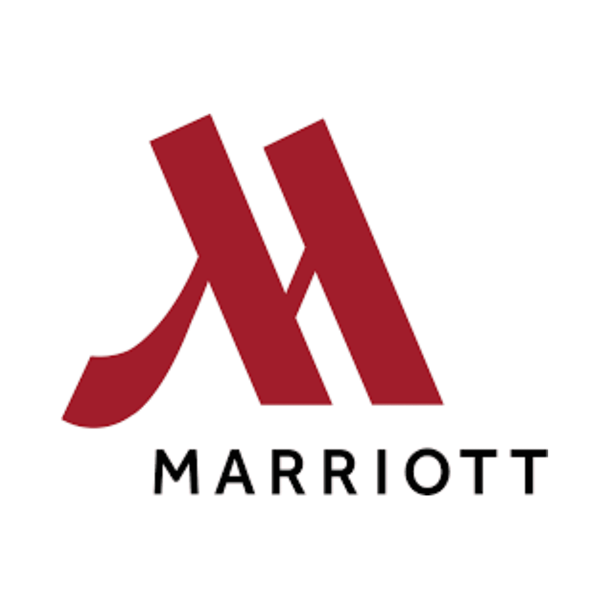Untitled design (2) Red stylized "M" logo with the word "Marriott" in black, capitalized letters underneath.
